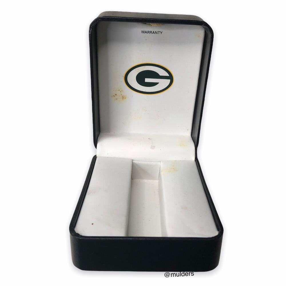Vintage Green Bay Packers Original Watch Display Storage Box Case